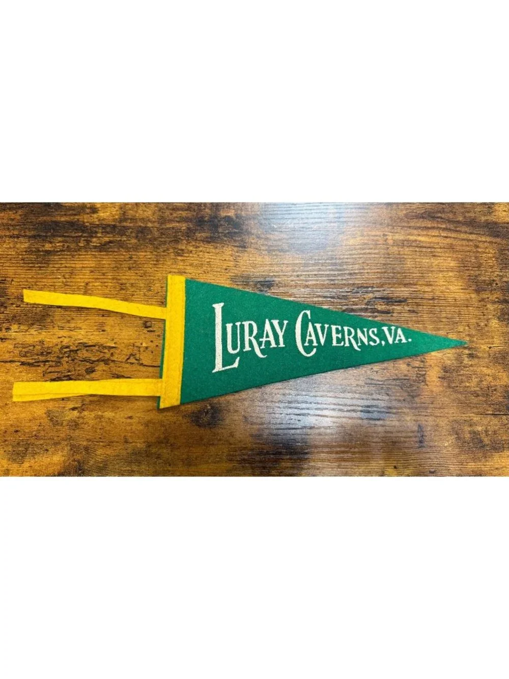 Vintage Luray Caverns, Va mini pennant